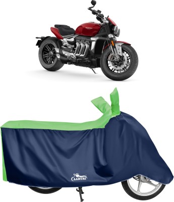 DROHAR Waterproof Two Wheeler Cover for Triumph(Rocket III, Green)