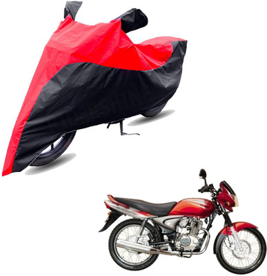 RiderShine Two Wheeler Cover for Bajaj(Wind 125, Black, Red)