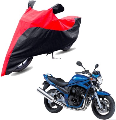 RiderShine Two Wheeler Cover for Suzuki(Bandit, Black, Red)