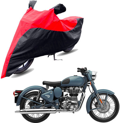 RiderShine Two Wheeler Cover for Royal Enfield(Squadron Blue, Black, Red)