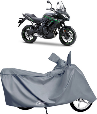 DROHAR Waterproof Two Wheeler Cover for Kawasaki(Versys 650, Grey)