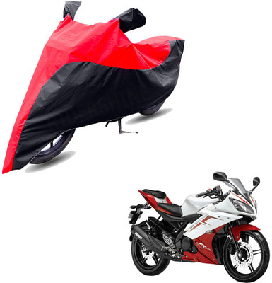 RiderShine Two Wheeler Cover for Yamaha(YZF R15 Ver 2.0, Black, Red)