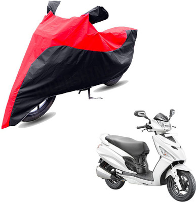 RiderShine Two Wheeler Cover for Hero(Maestro Edge, Black, Red)