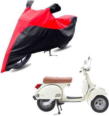 RiderShine Two Wheeler Cover for LML(Star Euro 200, Black, Red)