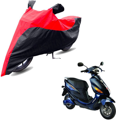 RiderShine Two Wheeler Cover for Hero(Electric Cruz, Black, Red)