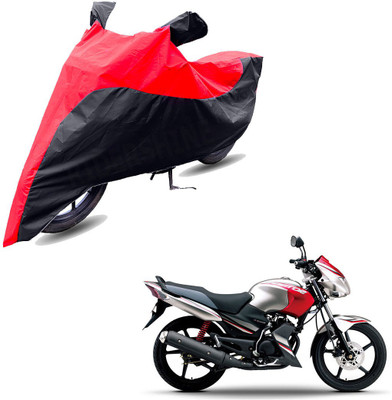 RiderShine Two Wheeler Cover for Yamaha(Gladiator SS, Black, Red)