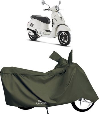 XAFO Waterproof Two Wheeler Cover for Vespa(GTS Super 125 BS6, Green)