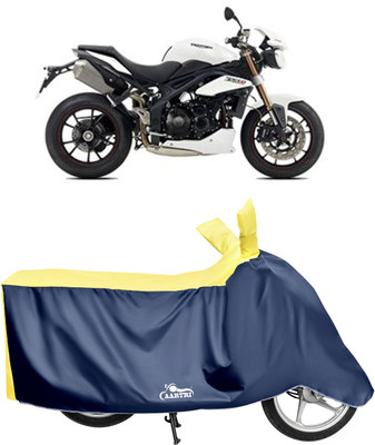 DROHAR Waterproof Two Wheeler Cover for Triumph(Speed Triple BS6, Yellow)