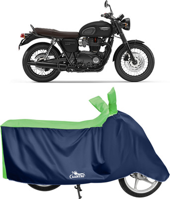 DROHAR Waterproof Two Wheeler Cover for Triumph(Bonneville T120 Black BS6, Green)