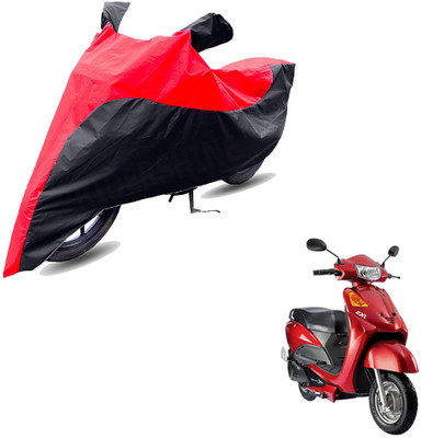 RiderShine Two Wheeler Cover for Indus(Yo EXL, Black, Red)