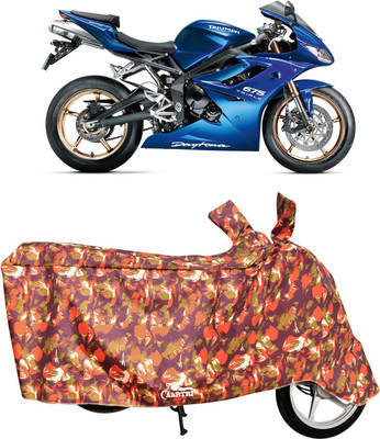 DROHAR Waterproof Two Wheeler Cover for Triumph(Daytona 350, Multicolor)