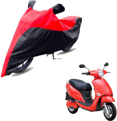 RiderShine Two Wheeler Cover for Hero(Electric Photon, Black, Red)