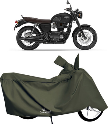 DROHAR Waterproof Two Wheeler Cover for Triumph(Bonneville T120 Black BS6, Green)