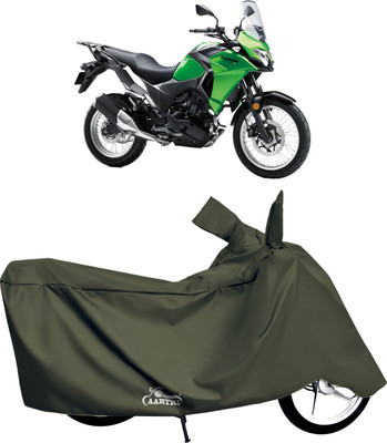 XAFO Waterproof Two Wheeler Cover for Kawasaki(Versys 650, Green)