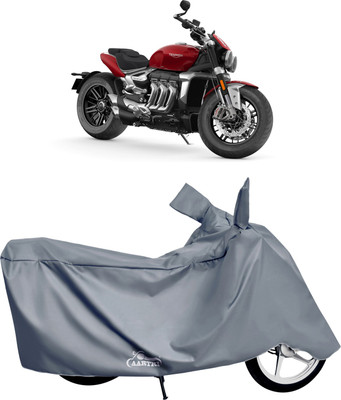 DROHAR Waterproof Two Wheeler Cover for Triumph(Rocket III, Grey)