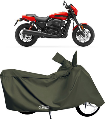 XAFO Waterproof Two Wheeler Cover for Harley Davidson(Street 750, Green)