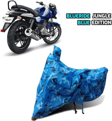 BLUERIDE Two Wheeler Cover for Bajaj(V15, Blue)