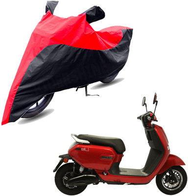 RiderShine Two Wheeler Cover for Okinawa(Lite, Black, Red)