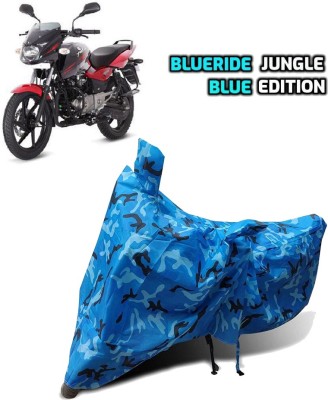 BLUERIDE Two Wheeler Cover for Bajaj(Pulsar 150, Blue)