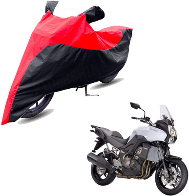 RiderShine Two Wheeler Cover for Kawasaki(Versys 1000, Black, Red)