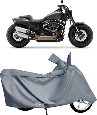 DROHAR Waterproof Two Wheeler Cover for Harley Davidson(Fat Boy, Grey)
