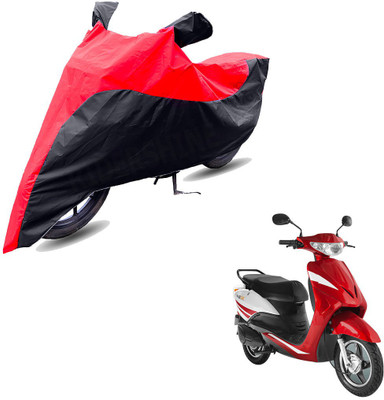 RiderShine Two Wheeler Cover for Indus(Yo Xplor, Black, Red)