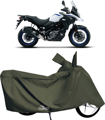 XAFO Waterproof Two Wheeler Cover for Suzuki(V Strom 650, Green)