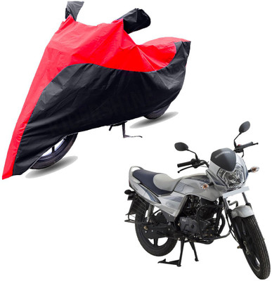 RiderShine Two Wheeler Cover for LML(Freedom, Black, Red)