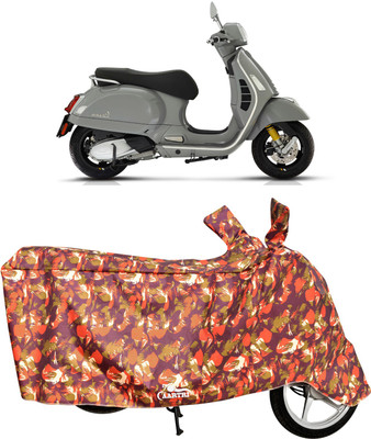 XAFO Waterproof Two Wheeler Cover for Vespa(GTS Super 125 BS6, Multicolor)