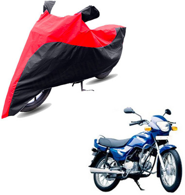 RiderShine Two Wheeler Cover for TVS(Centra, Black, Red)