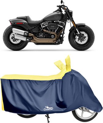 DROHAR Waterproof Two Wheeler Cover for Harley Davidson(Fat Boy, Yellow)