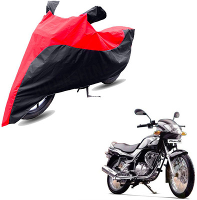 RiderShine Two Wheeler Cover for TVS(Fiero F2, Black, Red)