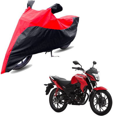 RiderShine Two Wheeler Cover for Honda(CB Twister, Black, Red)