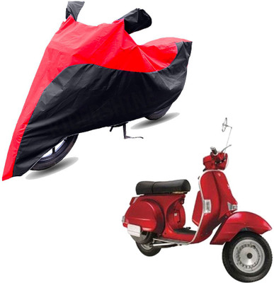 RiderShine Two Wheeler Cover for LML(Star Euro 150, Black, Red)