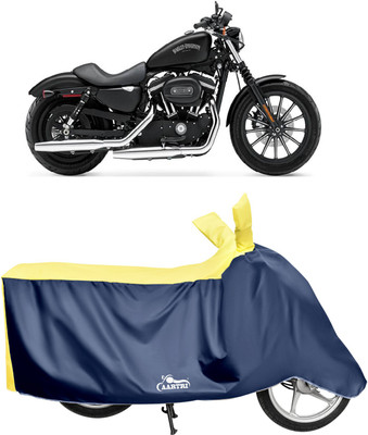 DROHAR Waterproof Two Wheeler Cover for Harley Davidson(Iron 883, Yellow)