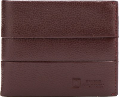 SWISS MILITARY Men & Women Casual Red Genuine Leather Wallet(4 Card Slots)