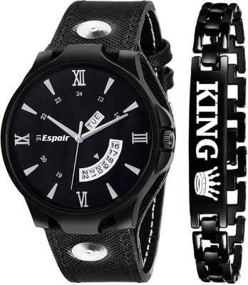 Espoir BBH0507 King Combo Printed Bracelet Day And Date Functioning High Quality Analog Watch  - For Men