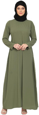 BT - Being Traditional Nida Matte Solid Abaya(Green)