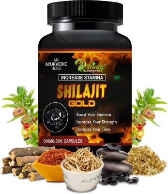 Riffway S-hilajit Gold Vitamin Pills Helps Improves Firtility Relieves Stress & Anxiety