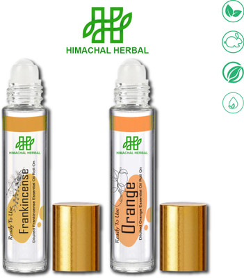 Himachal Herbal Essential Oil Roll on For Frankincense + Orange(12 ml)