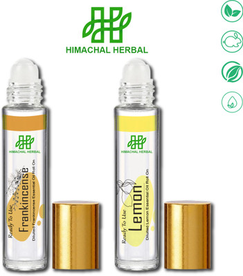 Himachal Herbal Essential Oil Roll on For Frankincense + Lemon(12 ml)