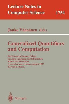 Generalized Quantifiers and Computation(English, Paperback, unknown)