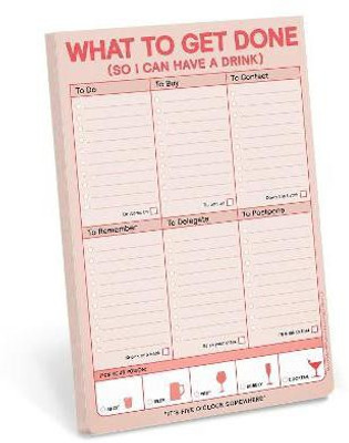 Knock Knock What to Get Done So I Can Have a Drink Pad (Pastel Version)(English, Other printed item, unknown)