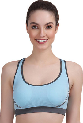AMOUR SECRET Women Sports Lightly Padded Bra(Light Blue)