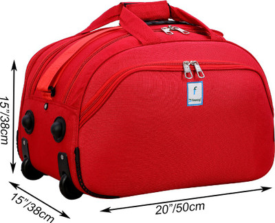 Frontsy (Expandable) 20 inch Travel Duffle Trolley Bag Luggage Cabin Waterproof Duffel With Wheels (Strolley)