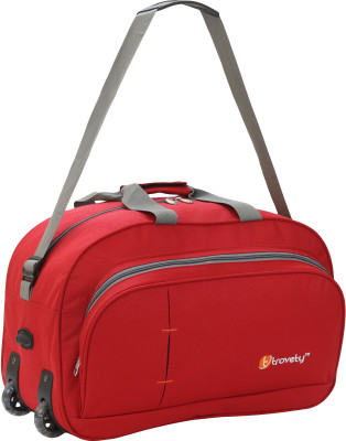 Trovety Travel (Expandable) Hand Duffel Bag-Light Weight With Solid Large Space Duffel With Wheels (Strolley)