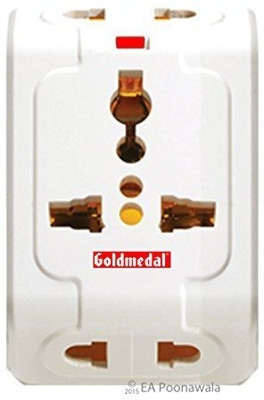 Goldmedal 3 PIN TRAVEL MULTI PLUG Spice 3 Pin Travel Adaptor 6 A Three Pin Socket