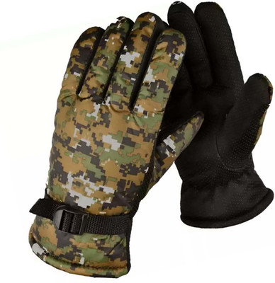 Bizarro.in Extra Warm Winter Gloves With Fur Lining Inside For Boys and Mens-014 Riding Gloves(Brown)