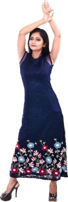 rayie collection Flared/A-line Gown(Blue)