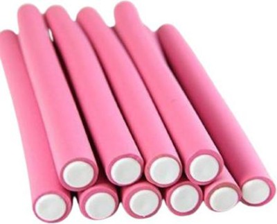 Glamezone Hair Curler Makers Soft Foam Bendy Twist hair styling rollers Hair Curler(Pink)